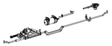 TT Piko Ersatzteile PRI VTG Chemiekesselwagen mit Bremsbühne, 4A, Ep.VI, hell, Luftkessel, Zylinder, Bremsgestänge, etc................