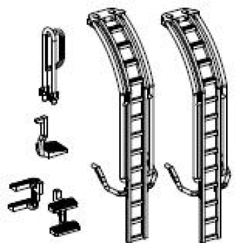 TT Piko Ersatzteile PRI GATX Chemiekesselwagen mit Bremsbühne, Zacens, 4A, Ep.VI, hell, Tritte, Aufstiegsleiter, Griff, etc...............