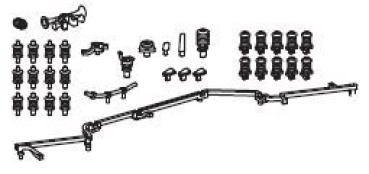 TT Piko Ersatzteile PL PKP Elektrolokomotive EU46, Vectron, blau, 4A, Ep.VI, Isolatoren, Hupe, Antennen, Dachleitungen, etc.........................