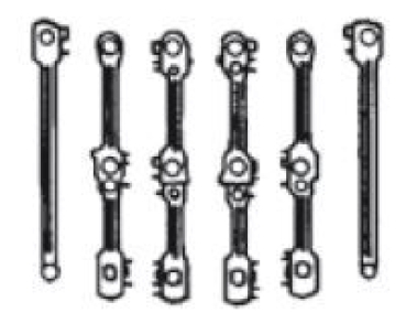 H0 Piko Ersatzteile D DR Dampflokomotive Kohle BR 95 015, 1E1, Ep.III, Steuerungsteile, etc...............