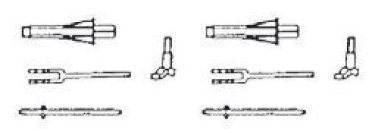 H0 Piko Ersatzteile Dampflokomotive BR 94 ...., E, Schubst. Schiebergabel , Kurb., etc..............