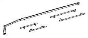H0 Piko Ersatzteile D DB Dampflokomotive BR 78 134, 2C2, Ep.III, Steuerhandstange, Handstangen, etc.............