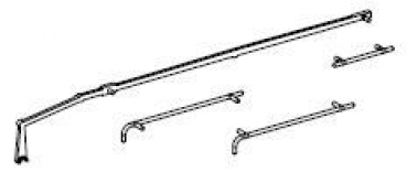 H0 Piko Ersatzteile D DR Dampflokomotive BR 78 469, 2C2, Ep.III, Steuerhandstange, Handstange, etc............