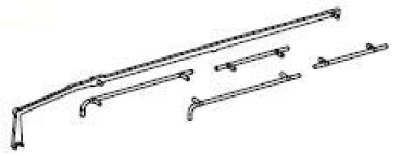 H0 Piko Ersatzteile PL PKP Dampflokomotive BR Oko1, ( BR 78 ... ), 2C2, Ep.III, Steuerhandstange, Handstangen, etc............
