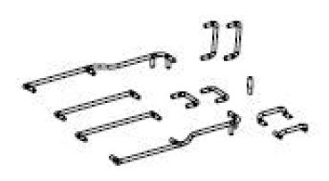 H0 Piko Ersatzteile D DRG Dampflokomotive BR 78 364, 2C2, Ep.II, Handstangen, Führerhaus, etc.............