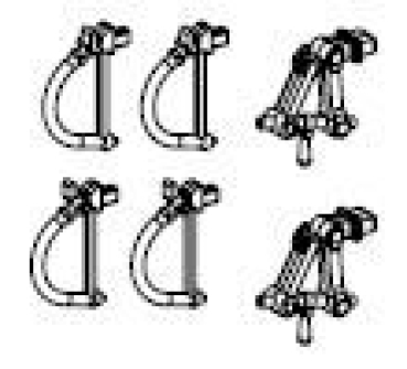 H0 Piko Ersatzteile D DR Dampflokomotive BR 83 1027- 8, 1D2, Ep.IV, Zughaken, Bremsschlauch, lang, etc............