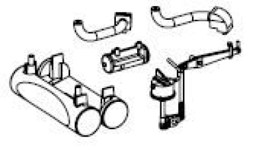 H0 Piko Ersatzteile D DB Dampflokomotive BR 93 152, 1D1, Ep.III, Luftkessel, Bremszylinder, etc............