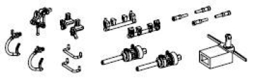 H0 Piko Ersatzteile D DB Dampflokomotive BR 03 088- 2, 2C1, Ep.IV, Zurüstteile Lok/ Tender, etc............