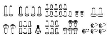 H0 Piko Ersatzteile D DB Dampflokomotive BR 03 088- 2, 2C1, Ep.IV, Schrauben 46teilig, etc...........