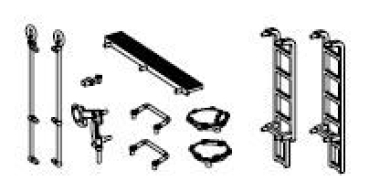 H0 Piko Ersatzteile D DR Dampflokomotive BR 03 100, 2C1, Ep.III, Anbauteile Tender, etc............