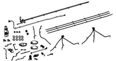 H0 Piko Ersatzteile PL PKP Dampflokomotive BR Pm2, ( BR 03 ... ), 2C1, Ep.III, Anbauteile Kessel, etc............