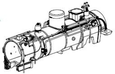 H0 Piko Ersatzteile D DB Dampflokomotive BR 91 1595, 1C, Ep.III, Kessel komplett, ohne Schornstein + ohne Rauchkammertür, etc..........