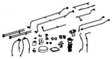 H0 Piko Ersatzteile D DB Dampflokomotive BR 91 1595, 1C, Ep.III, Anbauteile Kessel, etc.........................