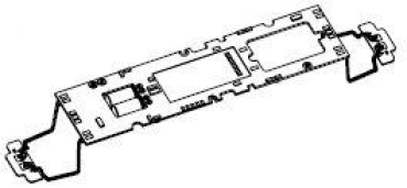 H0 Piko Ersatzteile A ÖBB Elektrolokomotive BR 1018 ..., Ep.III, L= 194mm, grün, Hauptplatine mit Beleuchtungsplatine + Kabel, etc..........