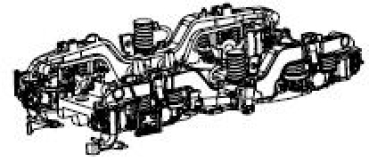 H0 Piko Ersatzteile D DB Elektrolokomotive BR 249 ..., " Duck mode ", 4A, Ep.VI, Drehgestell komplett für AC- Schleifer, etc..........