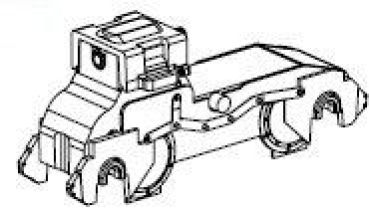 H0 Piko Ersatzteile D DR Elektrolokomotive E 44 124, Ep.III, grün, Getriebeeinheit für AC- Schleifer, AC, etc..........