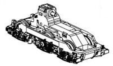 H0 Piko Ersatzteile D DB Elektrolokomotive BR 151 146- 8, Co´Co, Ep.VI, verkehrsrot, Getriebe 2, komplett DC, etc....................