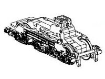 H0 Piko Ersatzteile D DB Elektrolokomotive BR 151 043- 7, Co´Co, Ep.IV, grün, Getriebe 1 komplett DC, etc......................