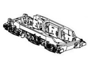 H0 Piko Ersatzteile D DB Elektrolokomotive BR 151 043- 7, Co´Co, Ep.IV, grün, Drehgestell 2, etc......................