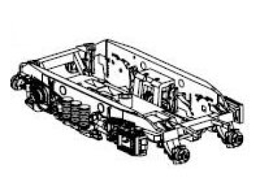 H0 Piko Ersatzteile D DB Elektrolokomotive BR 120 160- 7, Bo´Bo, Ep.V, gelb, Drehgestell, hinten komplett, etc.....................