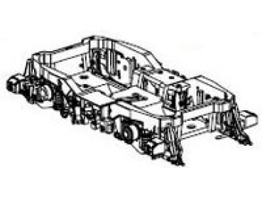 H0 Piko Ersatzteile D DB Elektrolokomotive BR 181 205- 6, Bo´Bo, Ep.IV, blau, Drehgestell, vorne komplett, etc...........