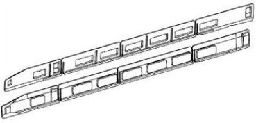 H0 Piko Ersatzteile D DB Elektro ICE BR 412, 4A, Ep.VI, Fenster Endwagen rechts+ links, etc............