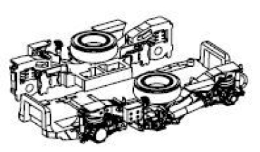 H0 Piko Ersatzteile D DB Elektro ICE BR 412, 4A, Ep.VI, Drehgestell mit Seitenblenden, etc............