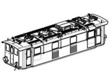 H0 Piko Ersatzteile D DB Elektrolokomotive E 32 12, 1´C1´, Ep.III, grün, Gehäuse komplett, etc............