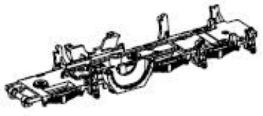 H0 Piko Ersatzteile D DB Elektrolokomotive E 191 098- 3, Ep.IV, grün, Getriebeabdeckung vorne mit Radschleifer AC, etc...........