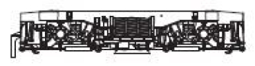 H0 Piko Ersatzteile D DR Elektrolokomotive BR 112 101- 1, 4A, Ep.V, rot, Drehgestell mit Kleinteilen vorne AC, etc...... ....