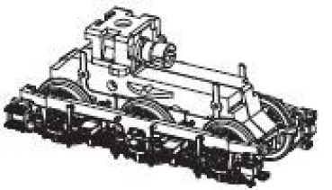 H0 Piko Ersatzteile A ÖBB Elektrolokomotive BR 1110.5, 6A, Ep.IV, Getriebe links, komplett, DC, etc...... ...