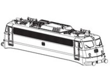 H0 Piko Ersatzteile D DB Elektrolokomotive E 10 418, Ep.III, 4A, grün, Gehäuse kompl. ohne Stromabnehmer, etc.......................