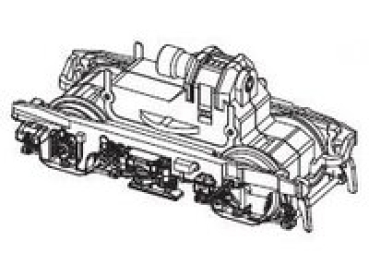 H0 Piko Ersatzteile D DB Elektrolokomotive E 10 418, Ep.III, 4A, grün, Getriebe vorne komplett, DC, etc.......................