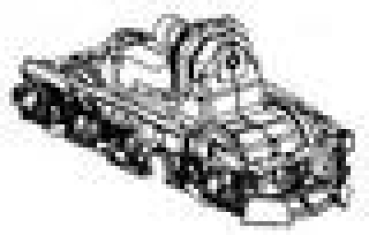 H0 Piko Ersatzteile D DB Elektrolokomotive BR 111 196- 9, 4A, Ep.VI, rot, Getriebe mit Drehgestell, vorne, komplett DC, etc................