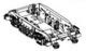 H0 Piko Ersatzteile D DB Elektrolokomotive BR 752 003- 4, 4A, Ep.VI, Drehgestell, vorne komplett, DC, etc........ -