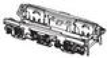 H0 Piko Ersatzteile D DB Elektrolokomotive BR 110 143- 5, 4A, Ep.V, orientrot, mit Latz, Getriebe hinten, komplett, DC, etc........