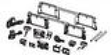 H0 Piko Ersatzteile D DB Elektrolokomotive BR 110 143- 5, 4A, Ep.V, orientrot, mit Latz, Kleinteile Drehgestell, etc.......
