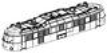 H0 Piko Ersatzteile D DR Elektrolokomotive E 18 40, Ep.III, grün, Gehäuse komplett, ohne Stromabnehmer, etc.......