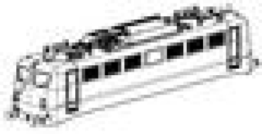 H0 Piko Ersatzteile D PRI Elektrolokomotive BR 140 438- 3, 4A, Ep.VI, grün, Gehäuse komplett, ohne Stromabnehmer, etc....... -