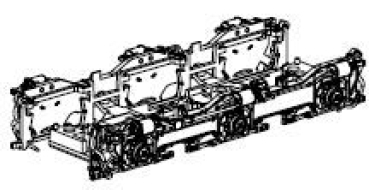 H0 Piko Ersatzteile H MAV Diesellokomotive M61 017, 6A, Ep.IV, " NoHAB ", Drehgestell vorne, etc......