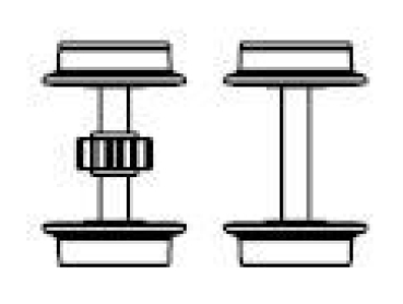 TT Piko Ersatzteile D DB Diesellokomotive BR 312 018- 5, 2A, Ep.V, rot, Radsätze, etc................