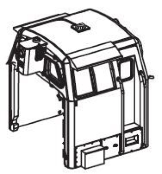 TT Piko Ersatzteile D DR Diesellokomotive BR 106.0, 4A, Ep.IV, gelb, Führerhaus, dekoriert mit Fenster + Leuchtstäben, etc..............