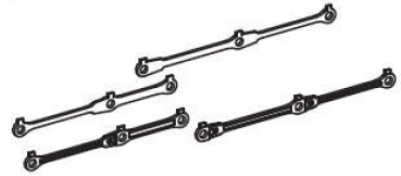 TT Piko Ersatzteile D DR Diesellokomotive BR 105 078- 0, 4A, Ep.IV, Kuppelstangen- Set, etc.............