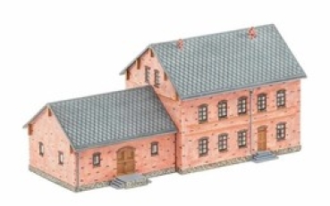 TT Gebäude Bahnhof mit Anbau, Resin, etc...