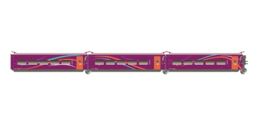 H0 E RENFE Elektro.- Hochgeschwindigkeitszug " AVLO ", Ergänzung- Set 1/ 3, violett, 4A, Ep.VI, etc.....................................