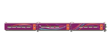 H0 E RENFE Elektro.- Hochgeschwindigkeitszug " AVLO ", Ergänzung- Set 2/ 3, violett, 4A, Ep.VI, etc..................................