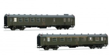 H0 E RENFE Reisezugwagen Sert. 2x,  5000, olivgrün, 4A, Ep.VI, etc................