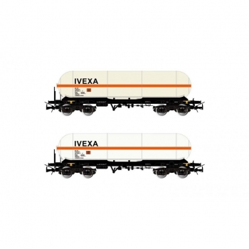 H0 E RENFE Kesselwagen Set 2x, Zags, 4A, Ep.V- VI, " IVEXA ", etc.....................