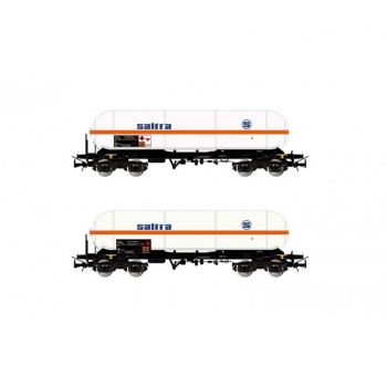 H0 E RENFE Kesselwagen Set 2x, Zags, 4A, Ep.V - VI, " Saltra ", etc.....................