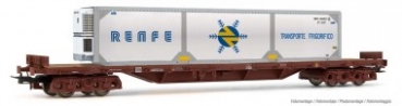 H0 E RENFE Flachwagen Rs, bel., 4A, Ep.V, Kältecontainer, etc......................